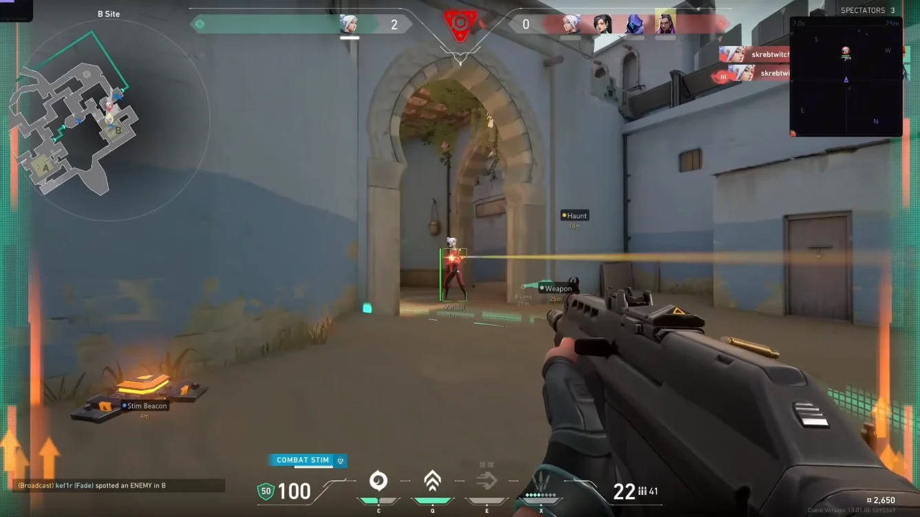 Valorant Xray tier — legit ESP gameplay showcase screenshot